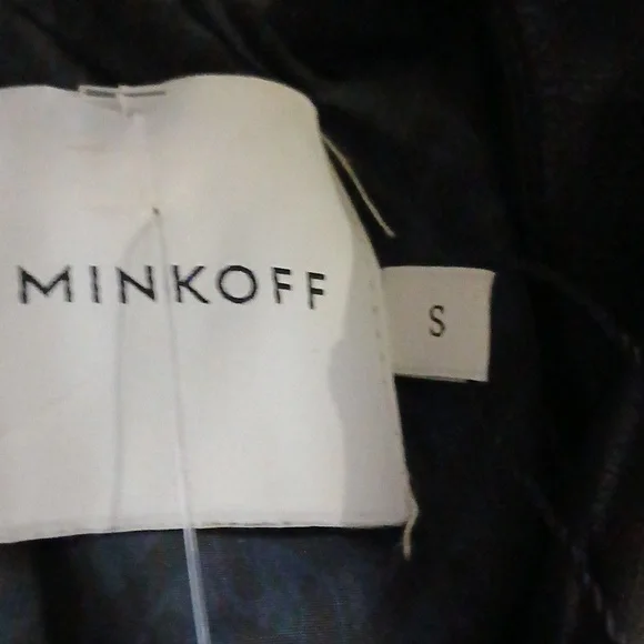 Rebecca Minkoff Sb Vegan Leather Coat W/belt - Picture 5 of 9